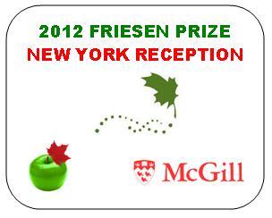 New York Reception - 2012 Friesen Prize